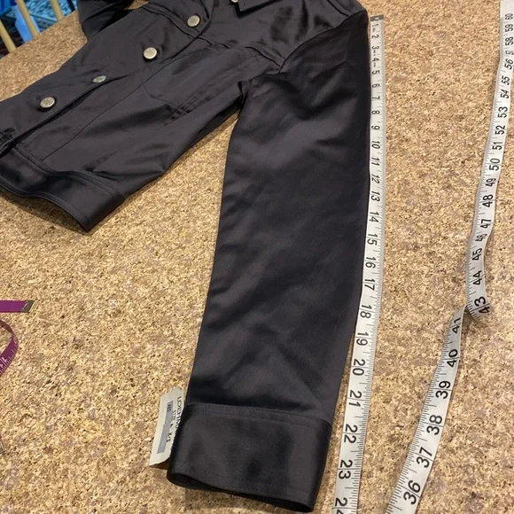 NWT ABS Evening By Allen Schwartz Satiny Jacket Petite X/S - Picture 8 of 12